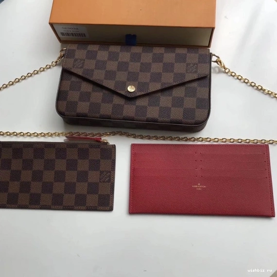 WIS Damier Vuitton Bag N63032 Pochette Felicie Louis 1230